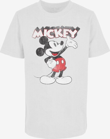 ABSOLUTE CULT Shirt 'Mickey Mouse - Presents' in Wit: voorkant