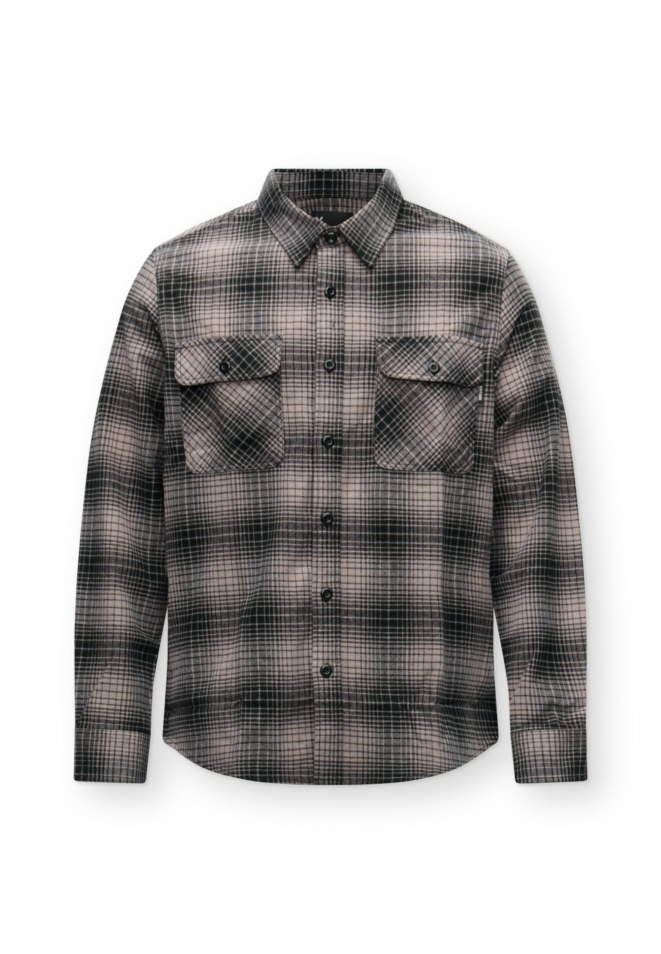 Vintage Industries Regular fit Overhemd in Beige: voorkant