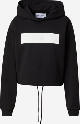 Sweat-shirt 'Hero' Calvin Klein Jeans en noir : devant