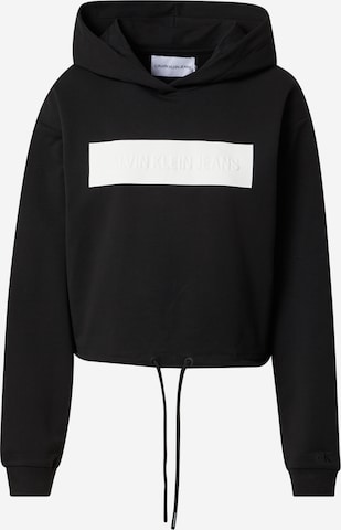 Calvin Klein Jeans Sweatshirt 'Hero' in Zwart: voorkant