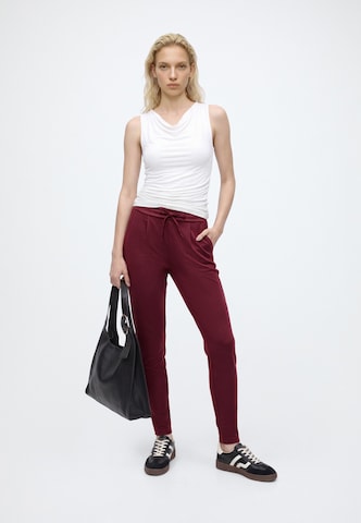 ICHI Slimfit Bandplooibroek 'IHKATE' in Rood