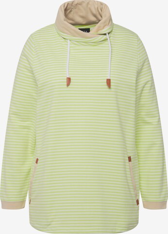 Sweat-shirt Ulla Popken en vert : devant