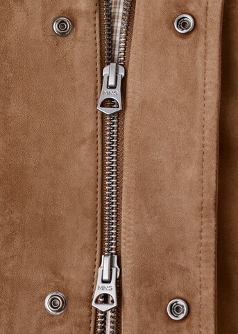 MANGO MAN Between-Season Jacket 'Plym' in Brown