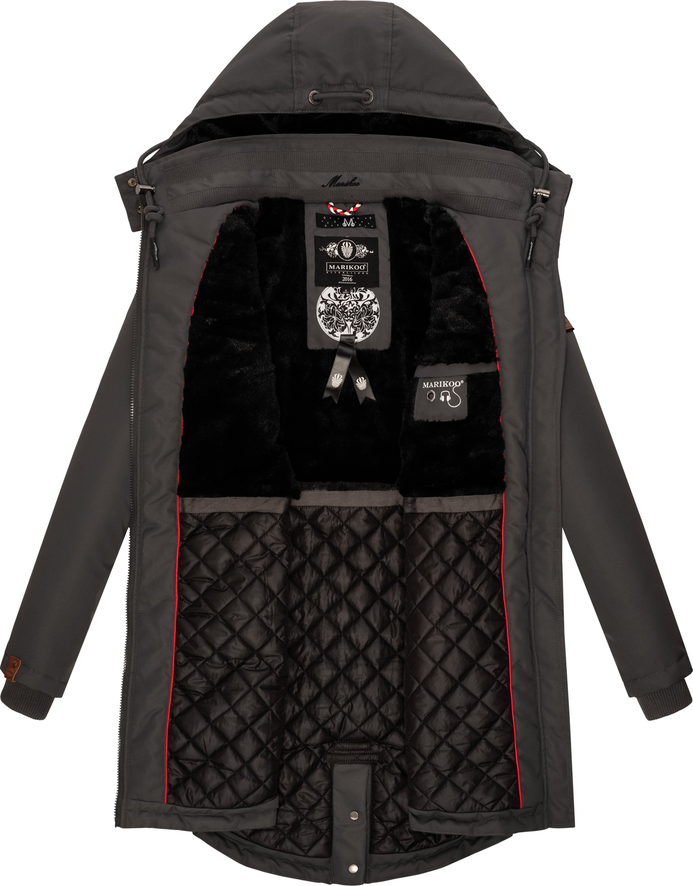 Parka invernale 'Kamii ' di MARIKOO in grigio