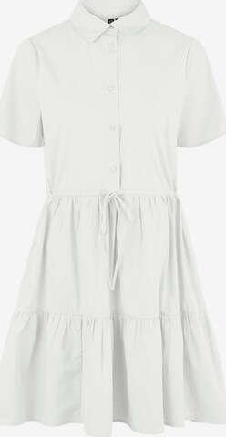 Robe-chemise 'Valdine' PIECES en blanc : devant