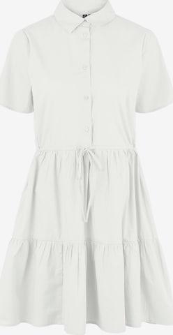 PIECES Платье-рубашка 'Valdine' в Белый: спереди