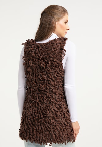 IZIA Knit Cardigan in Brown