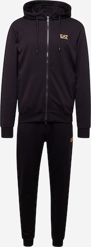 EA7 Emporio ArmaniJogging komplet - crna boja: prednji dio