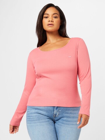 Levi's® Plus Shirt 'PL Honey LS' in Pink: front