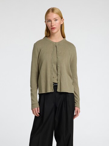 SELECTED Knit cardigan 'LAURA' in Grey: front