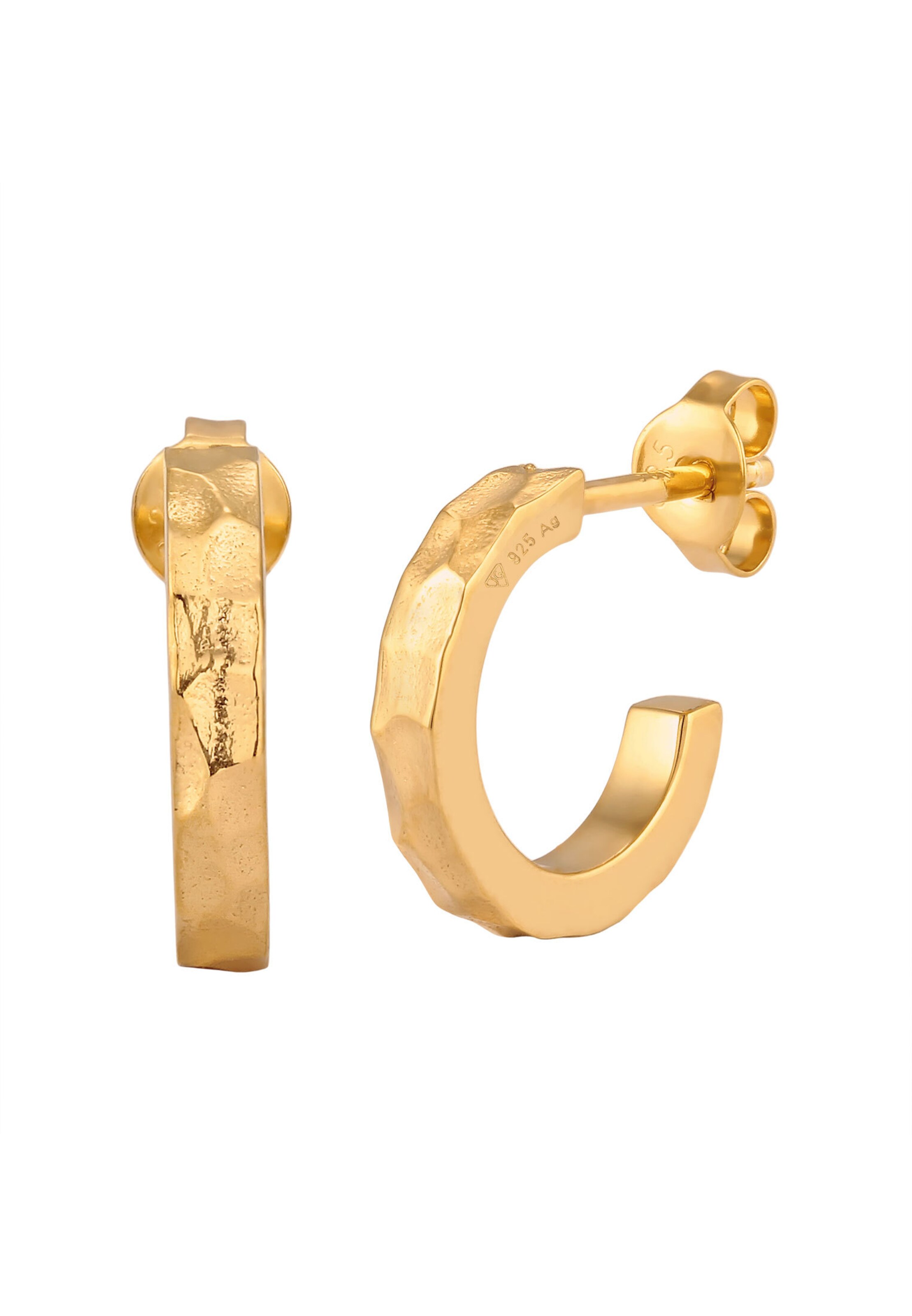 Boucles d'oreilles ELLI en or : devant
