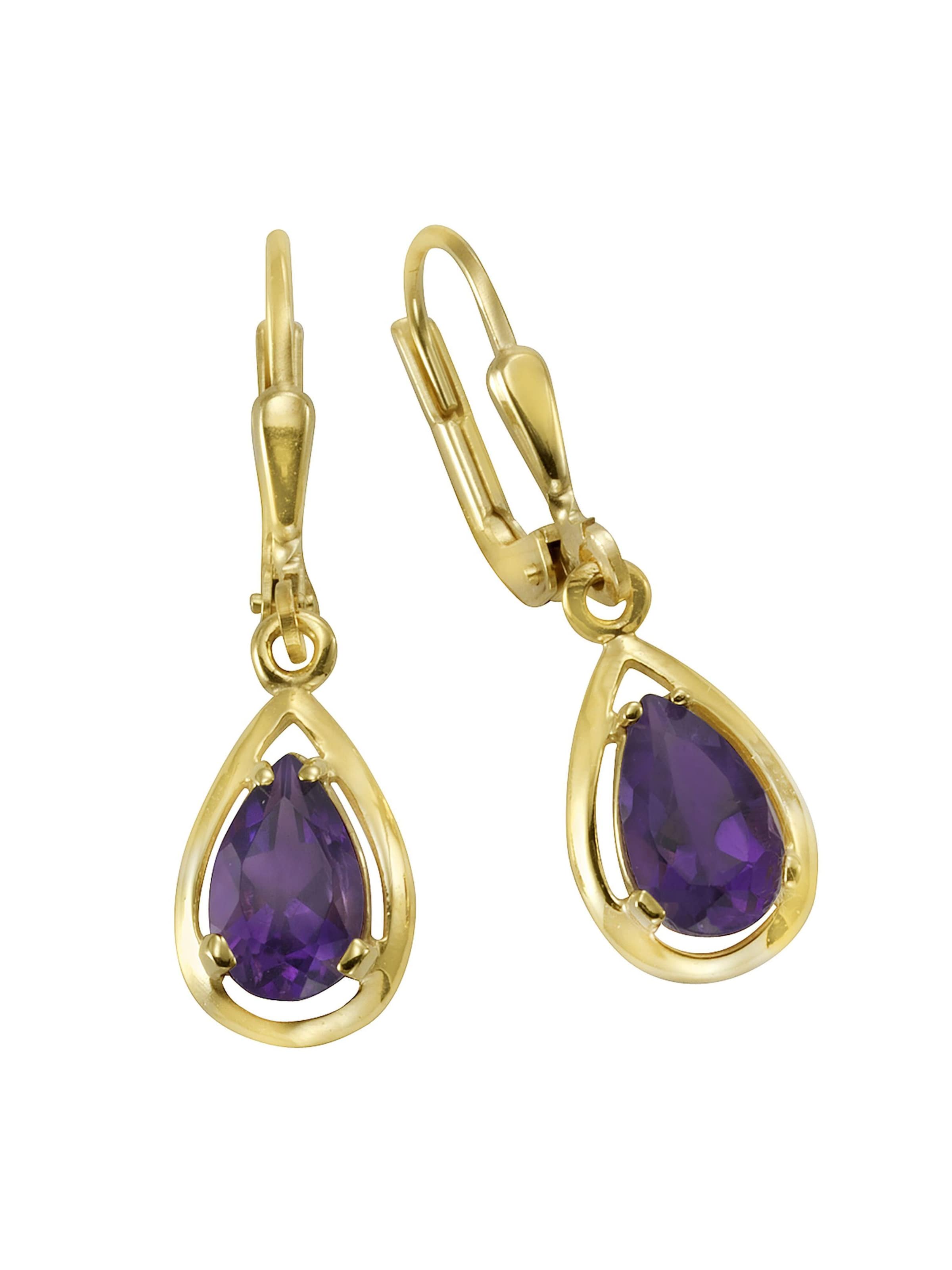 Boucles d'oreilles Fascination by Ellen K. en or : devant