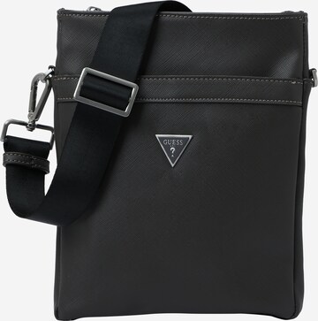 GUESS Чанта за през рамо тип преметка в сиво: отпред
