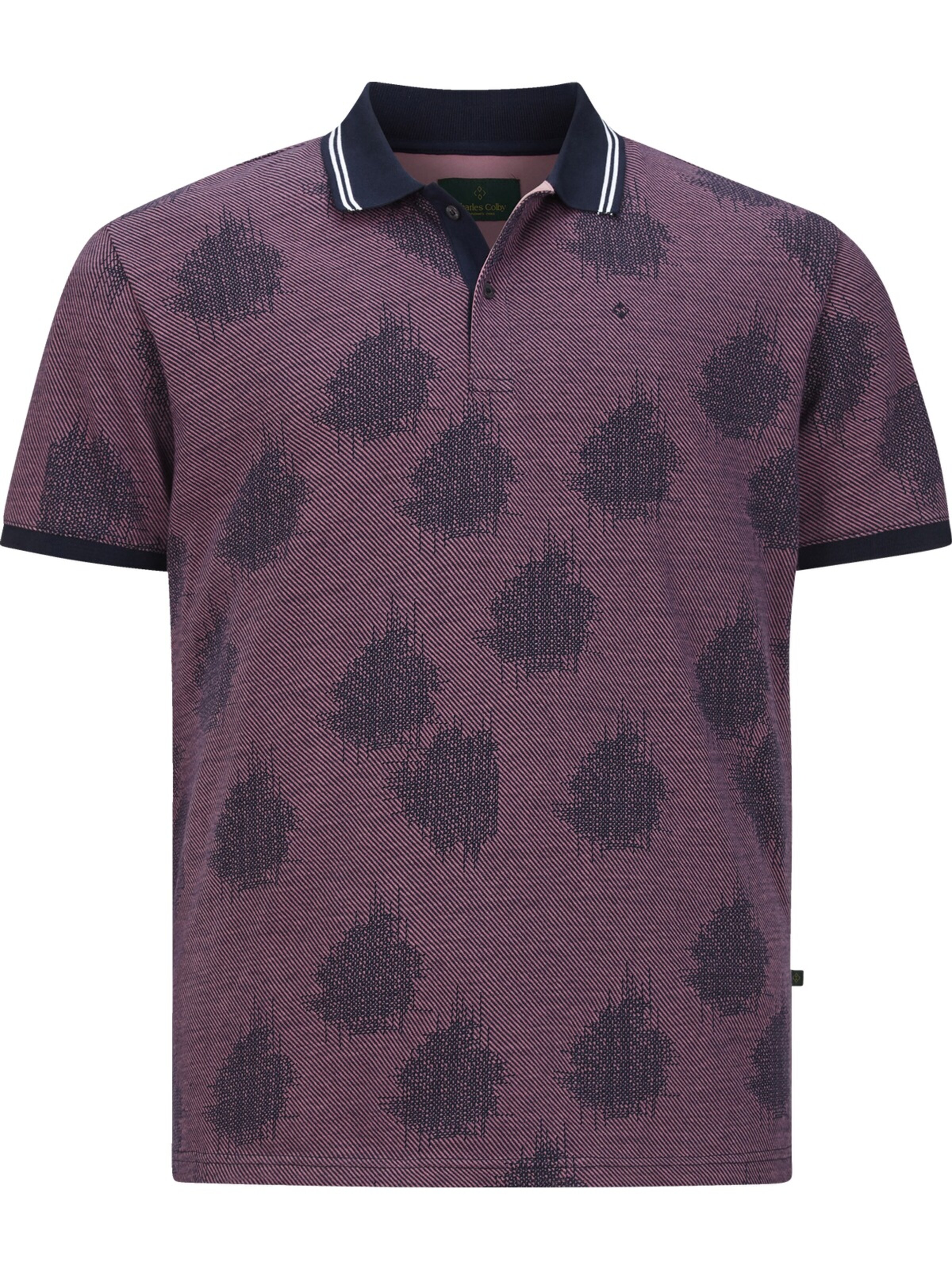 Charles Colby Poloshirt ' Earl Neels ' in Pink: Vorderseite