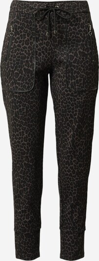 Pantaloni 'Easy' MAC pe maro / mov zmeură / negru, Vizualizare produs