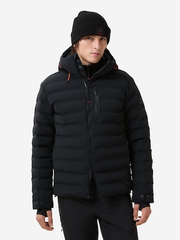 Bogner Fire + Ice Outdoorjacke 'York' in Schwarz: Vorderseite