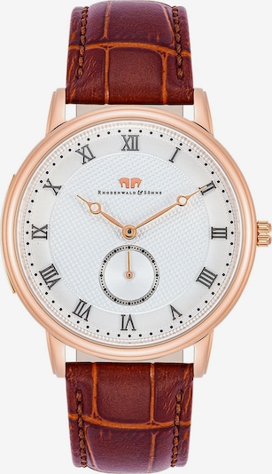 Rhodenwald & Söhne Analoog horloge in de kleur Rose-goud / Bordeaux, Productweergave