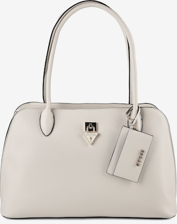 Borsa a spalla 'Patsie' di GUESS in bianco: frontale