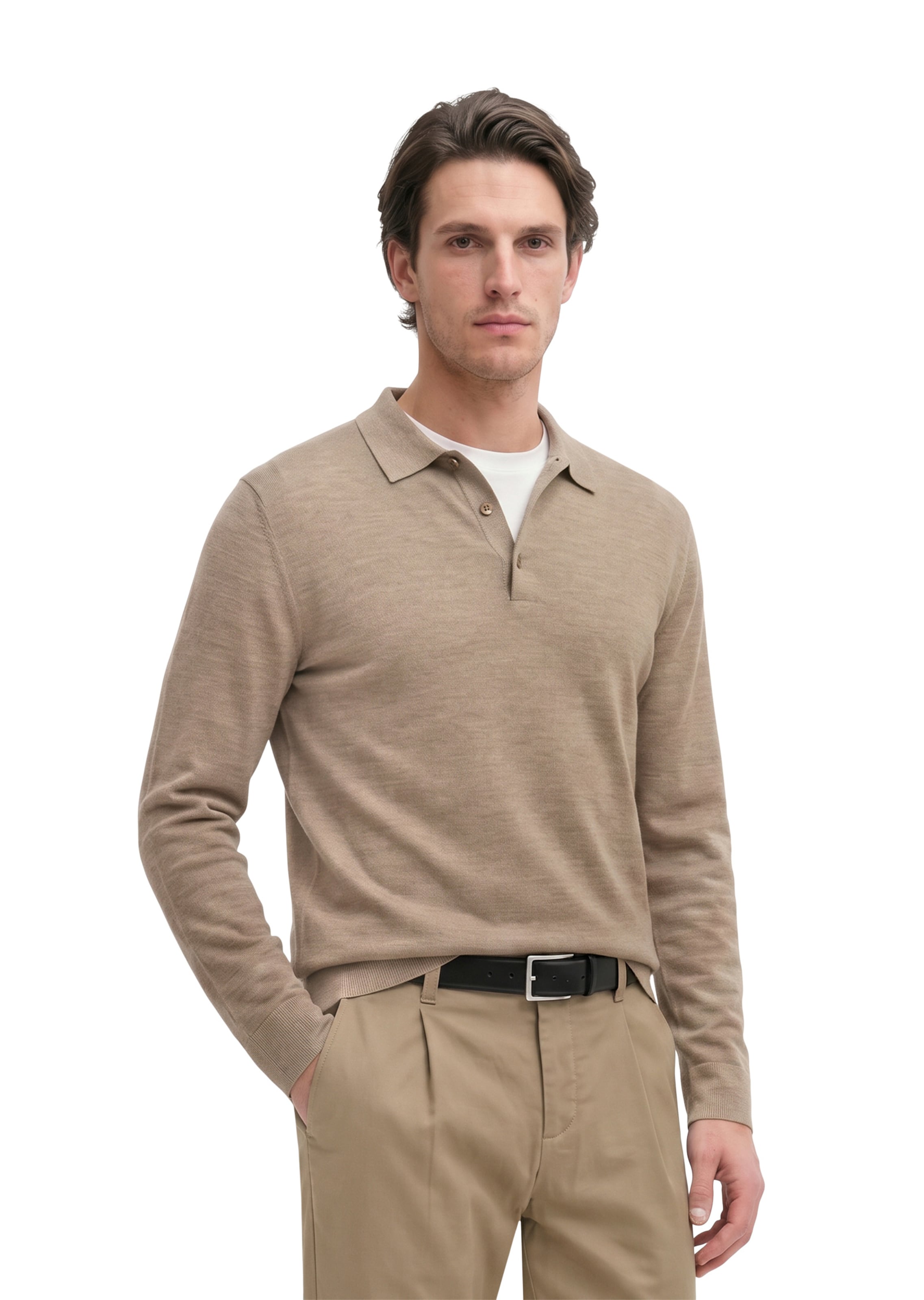 Marc O'Polo Shirt in Beige: Vorderseite