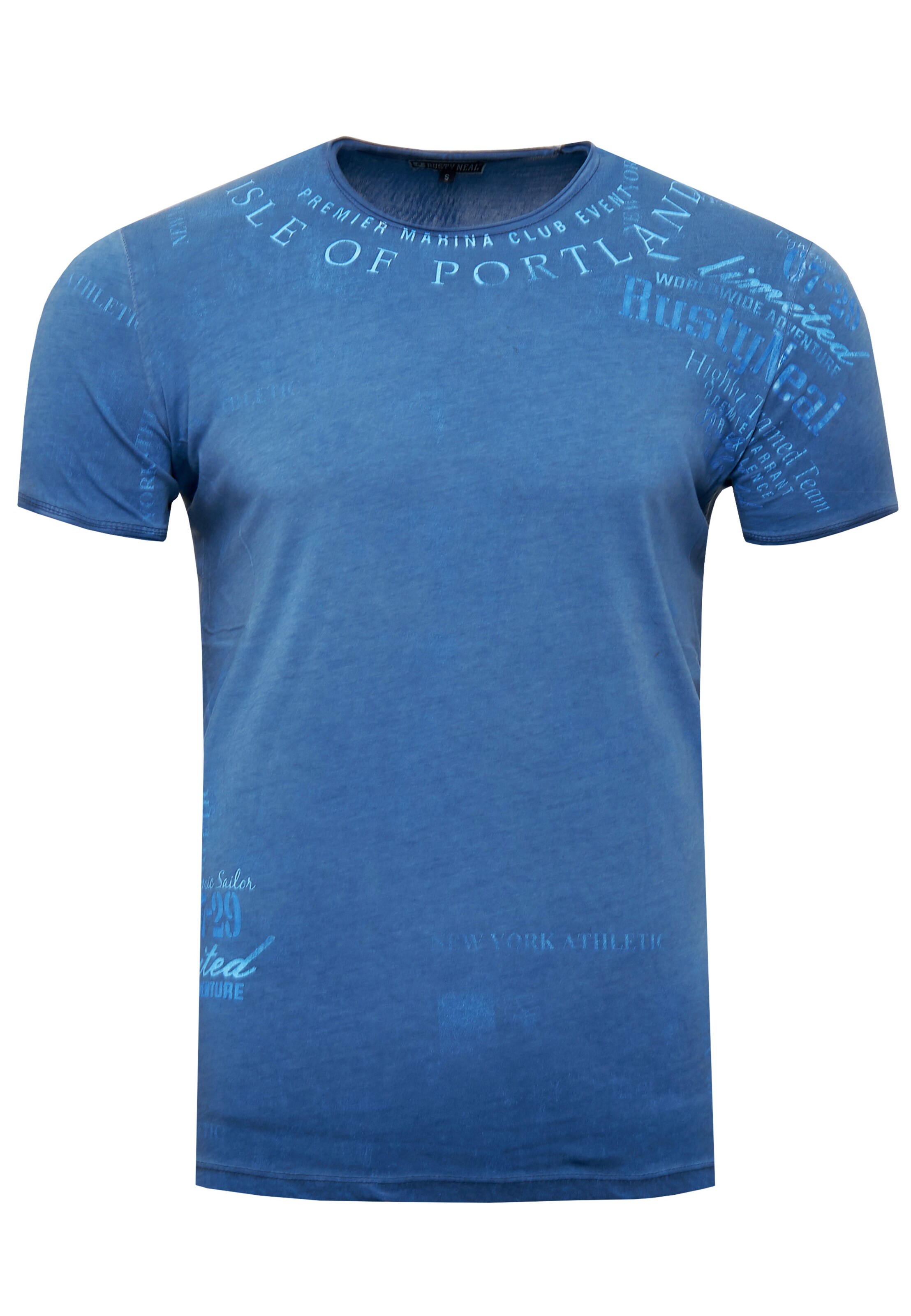 Rusty Neal T-Shirt in Blau: Vorderseite