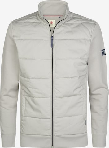 Petrol Industries Sweatjacke in Grau: Vorderseite