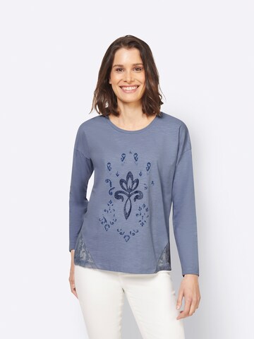 heine Shirt in Blauw: voorkant