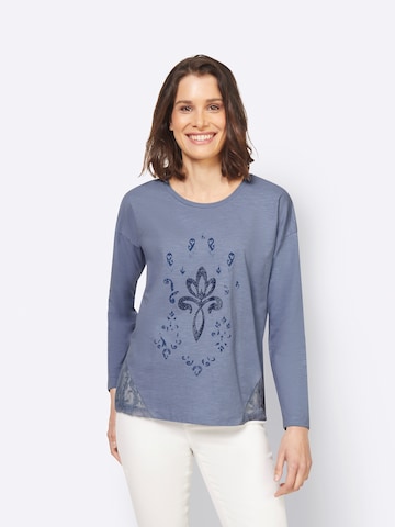 heine Shirt in Blauw: voorkant