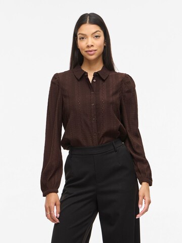 VILA Blouse 'VIZania' in Brown: front