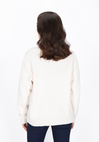 Pull-over Usha en blanc