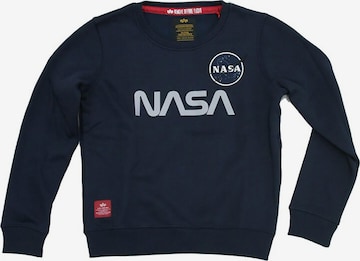 ALPHA INDUSTRIES Sweatshirt 'NASA' in Blue: front
