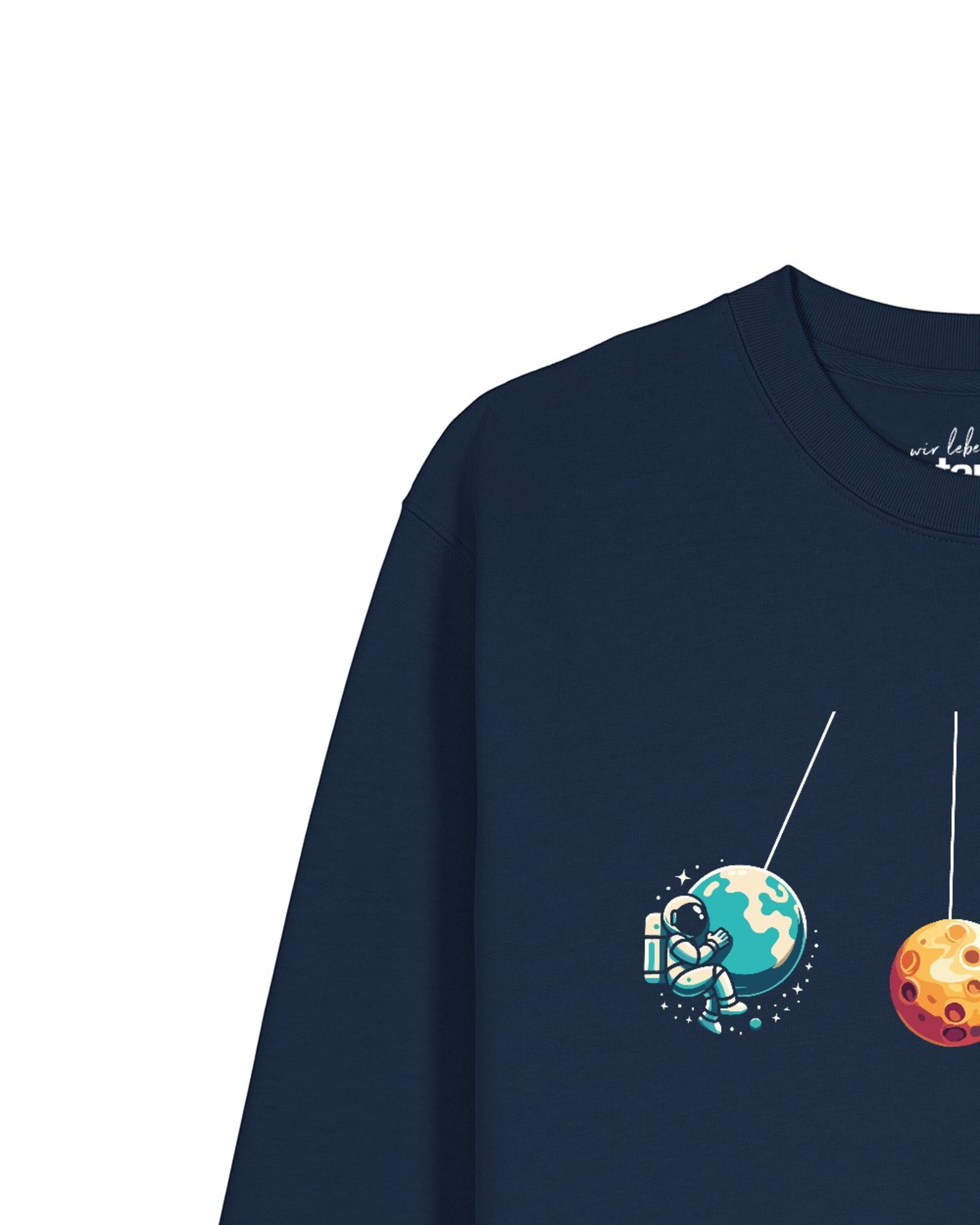Watapparel Sweatshirt 'Weltraumforscher' in Blauw