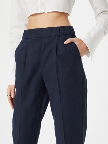 Regular Pantalon à plis Sisley en bleu