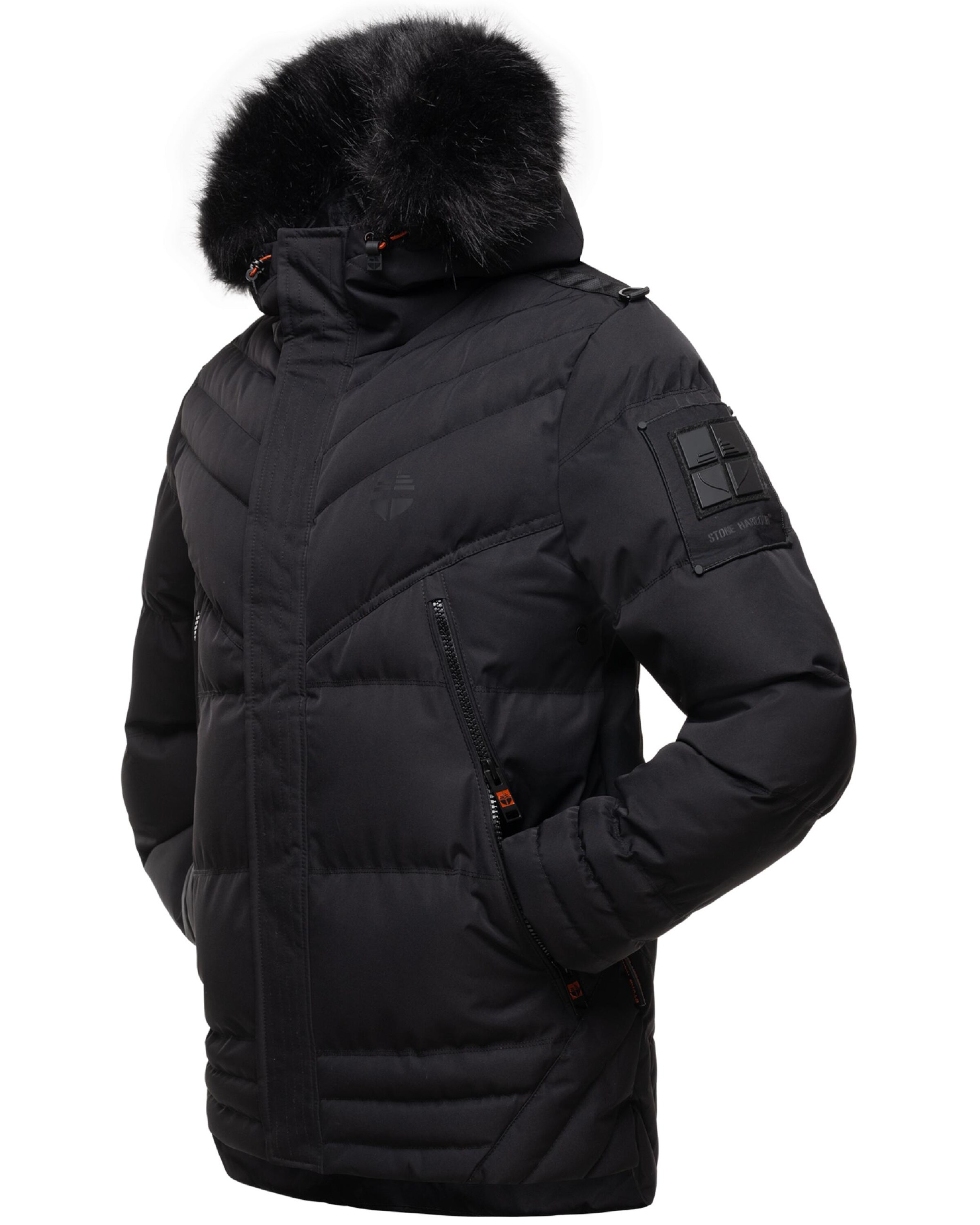 STONE HARBOUR - Chaqueta de invierno 'Romaan' en negro