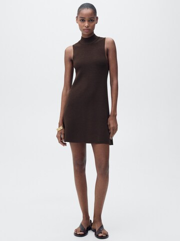 MANGO Knit dress 'SESETE' in Brown