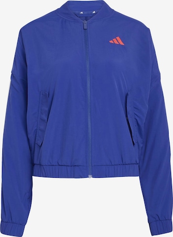 ADIDAS SPORTSWEAR - Casaco deportivo 'Essentials' em azul: frente