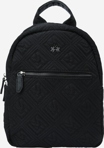 La Martina Rucksack 'ERICA' in Schwarz: predná strana