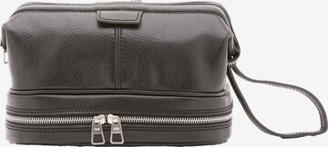 Pochette 'Pochette Unisex Vera Pelle con Zip - Made in Italy' di Chiara Ferretti in nero: frontale