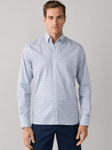 Hackett London Regular Fit Hemd in Blau: Vorderseite