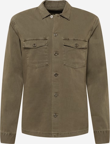 AllSaints Button Up Shirt in Green: front