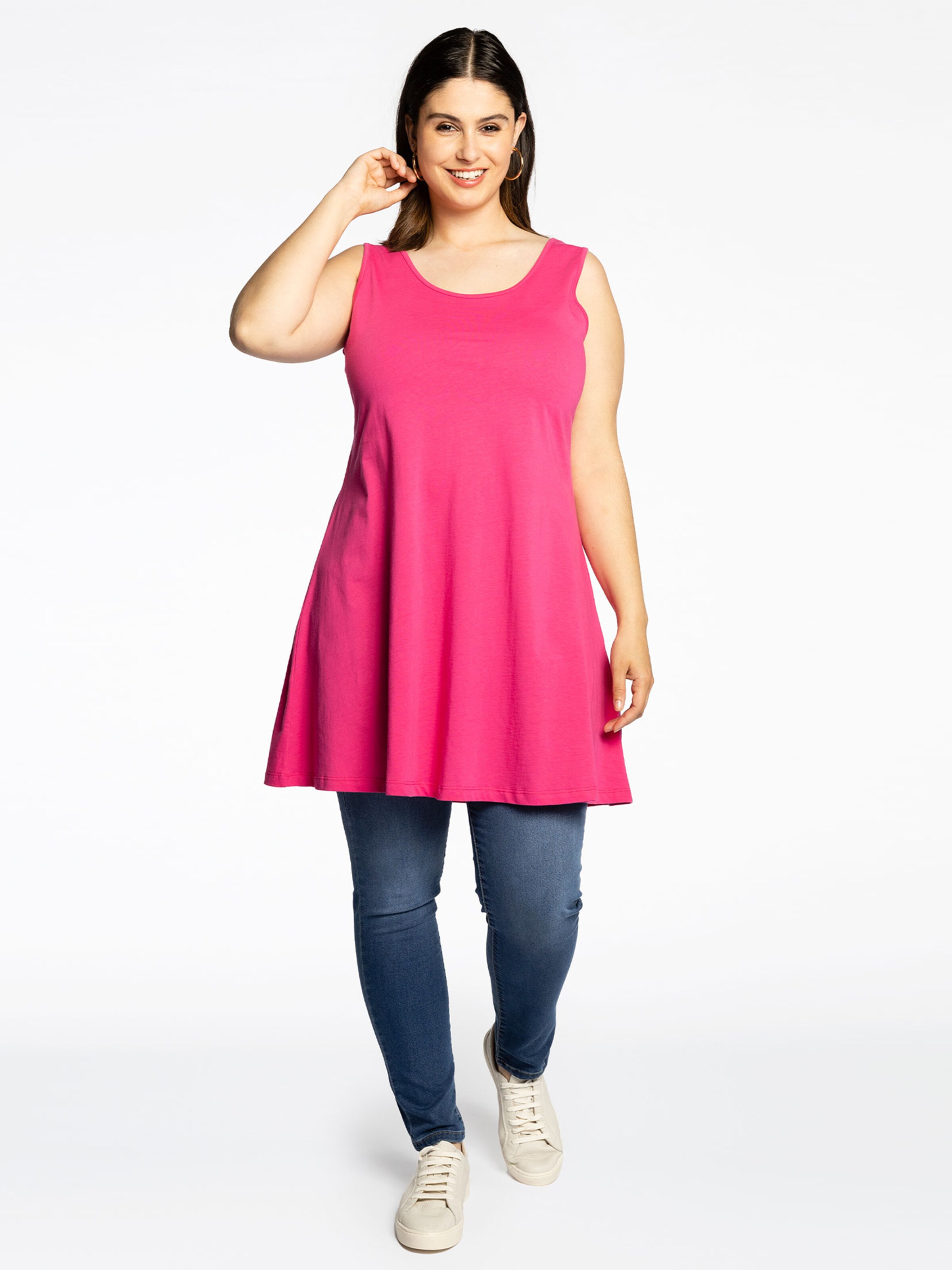 YOEK Top ' COTTON ' in Pink