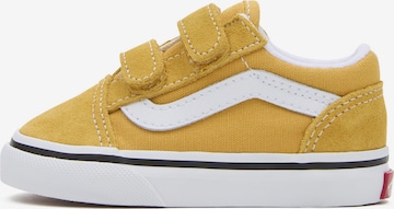 Baskets 'Old Skool V' VANS en jaune : devant