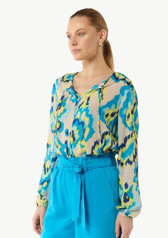 COMMA Blouse in Blue: front