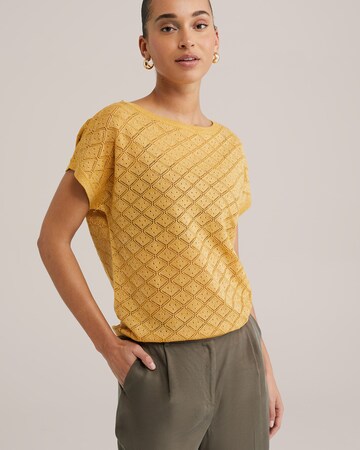 Pull-over WE Fashion en jaune : devant