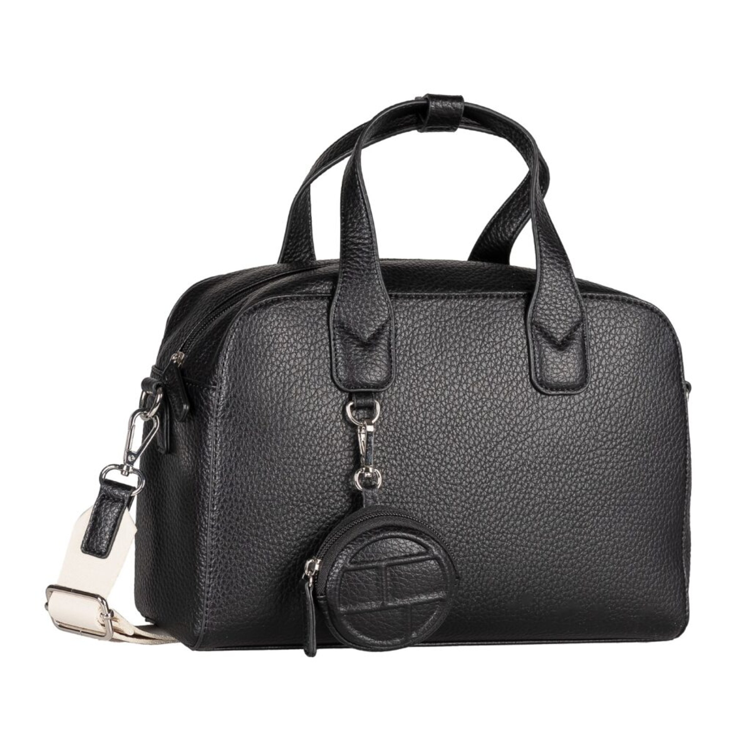 TOM TAILOR Handtasche 'Rima' in Schwarz: Vorderseite