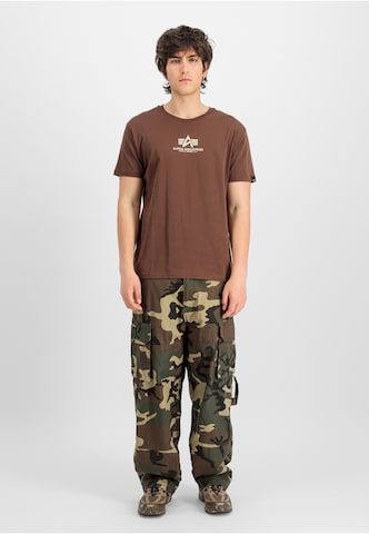T-Shirt ALPHA INDUSTRIES en marron