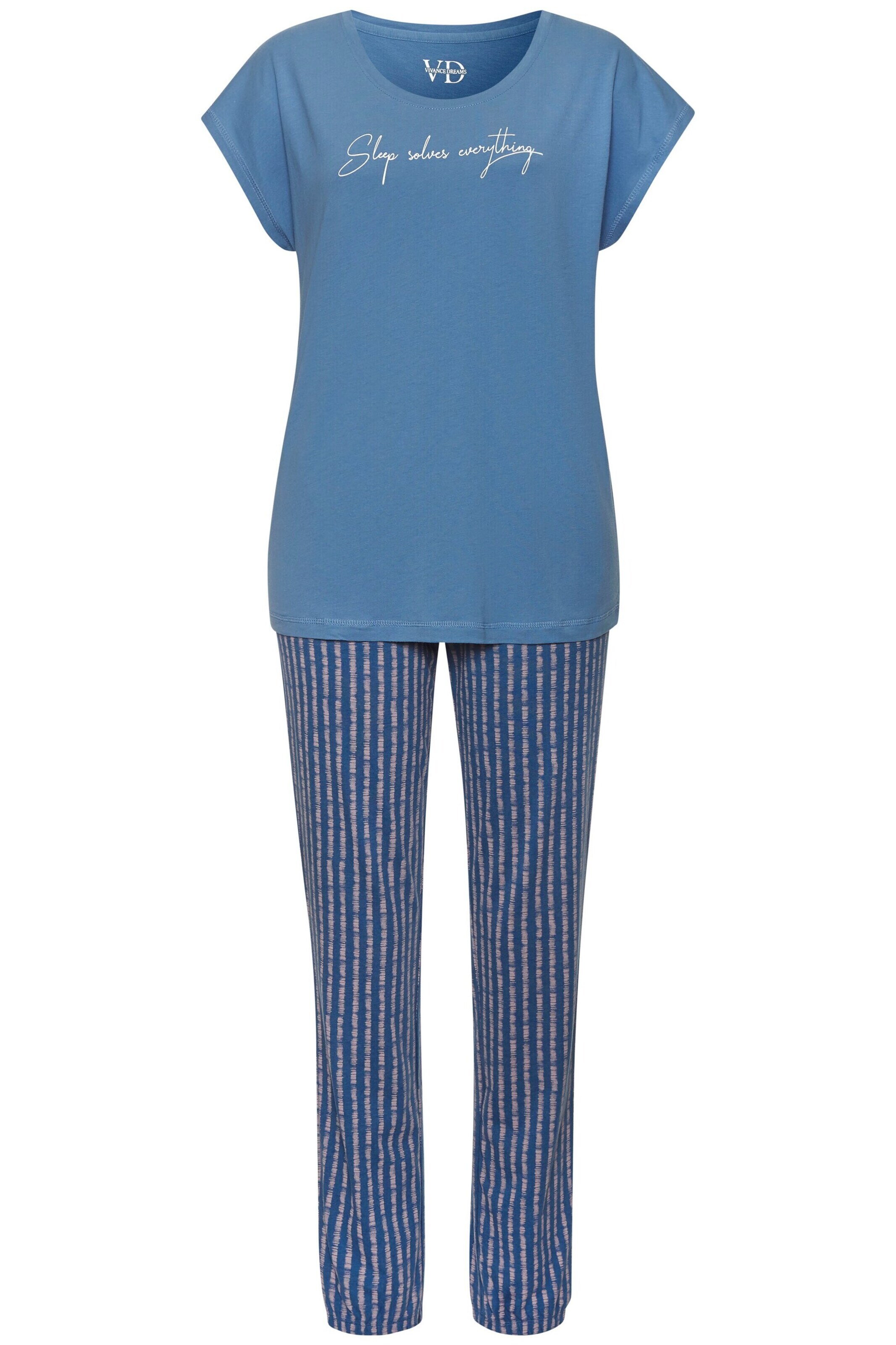VIVANCE - Pijama en azul: frente