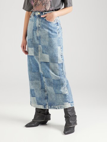 SOMETHINGNEW Rok 'JOAN' in Blauw: voorkant