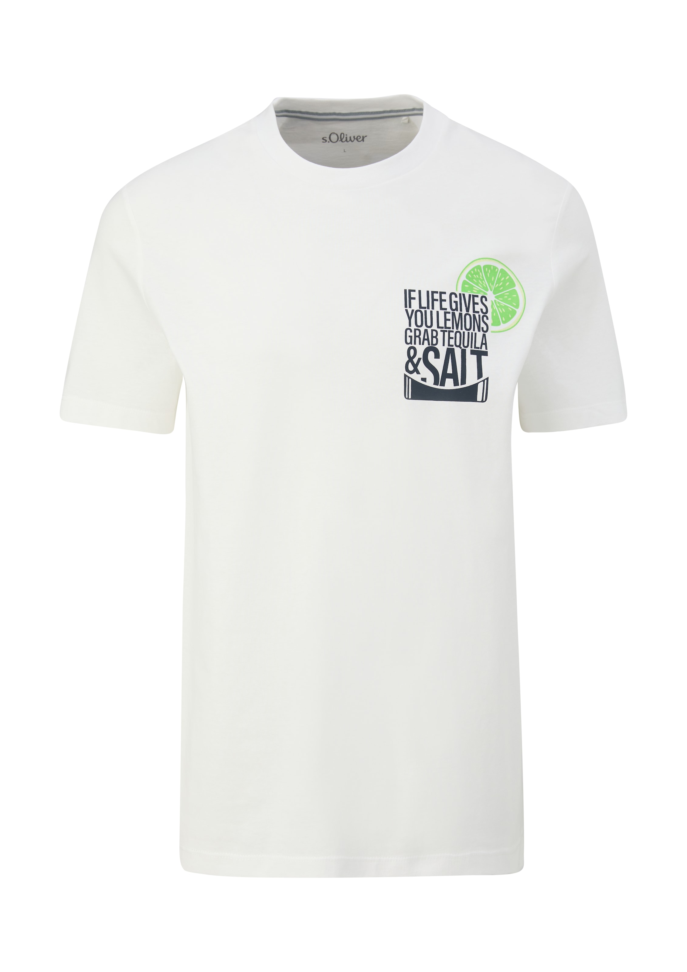 T-Shirt s.Oliver en blanc : devant