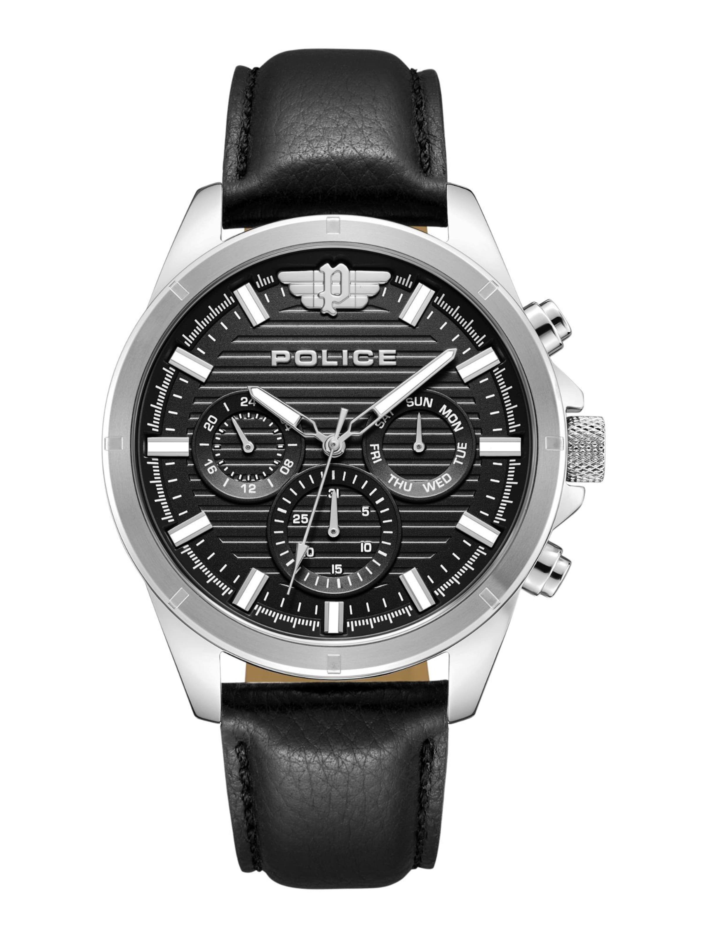 POLICE Analog watch 'Malawi' in Black: front
