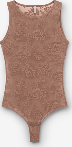 INTIMISSIMI Bodysuit 'SOFTER THAN A KISS' in Brown: front